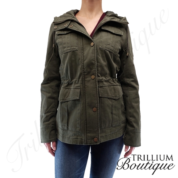 Lucky Brand Women's Anorak Army Hooded Jacket NWT - Picture 2 of 7